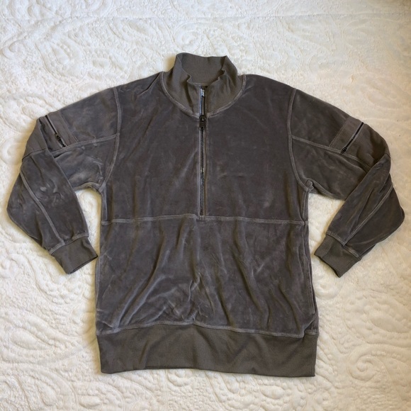 UO Silence + Noise Velour Oversized Popover Jacket - Picture 6 of 11